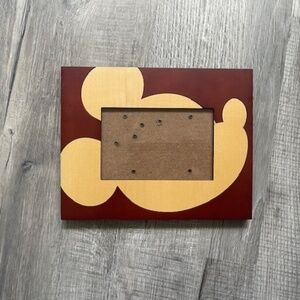 Disney Parks Mickey Mouse Side Silhouette 4x6 Landscape Wood Picture Frame